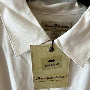 Tommy Bahama XXL The Cayman Island Camp Continental  Full Button 100% Silk NWT
